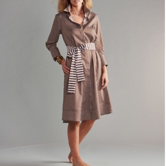 NWT Chic Fall Mocha SOFT Clairidge King Midi Dress Church or Office - Picture 3 of 12